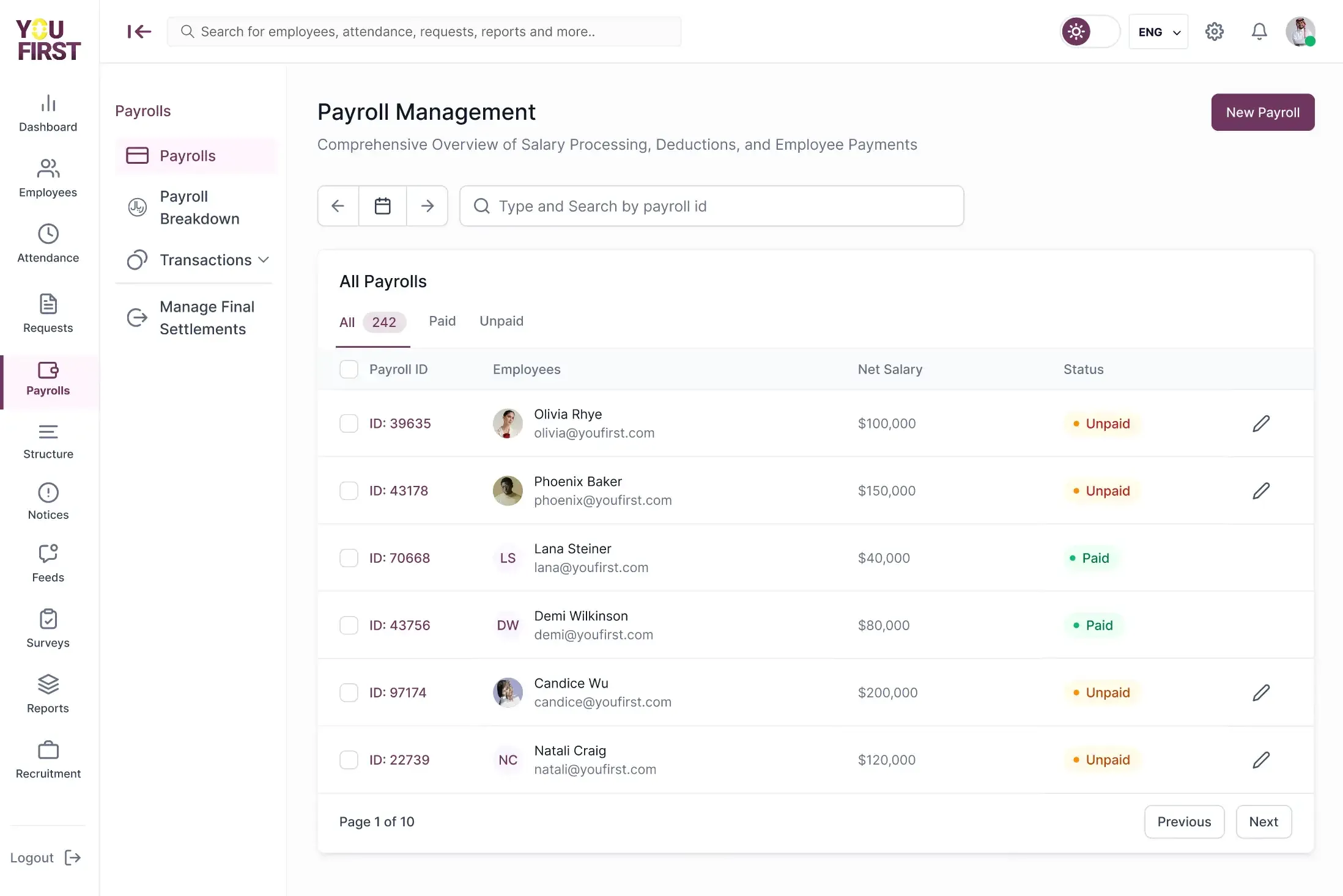 HRM Platform preview 10