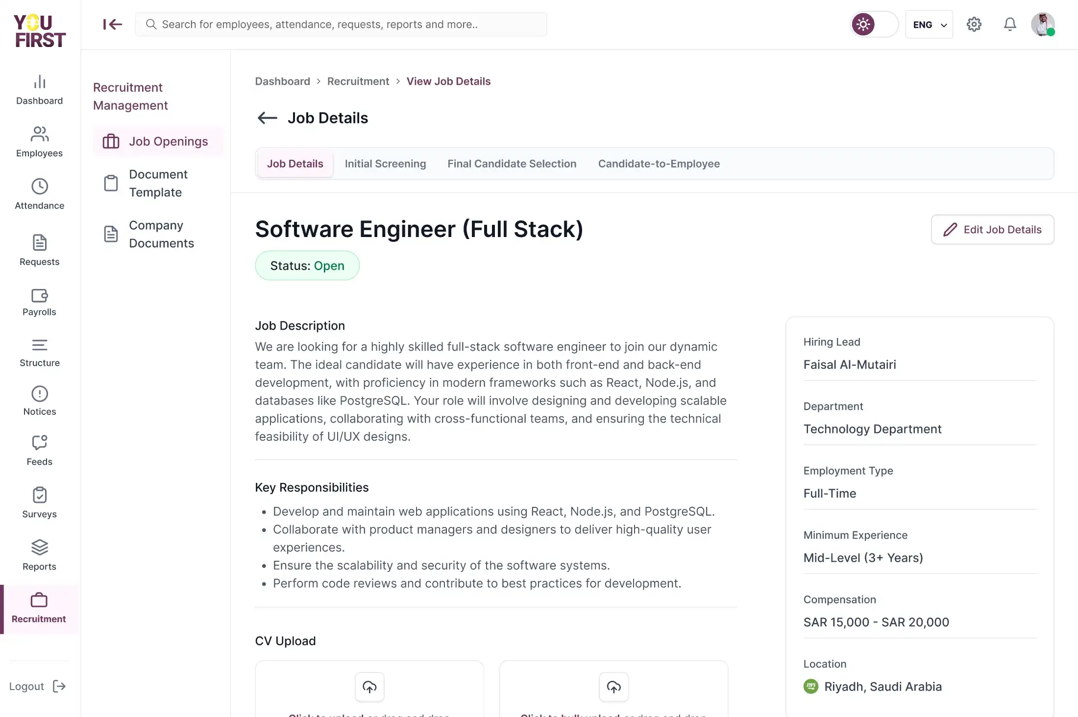 HRM Platform preview 12