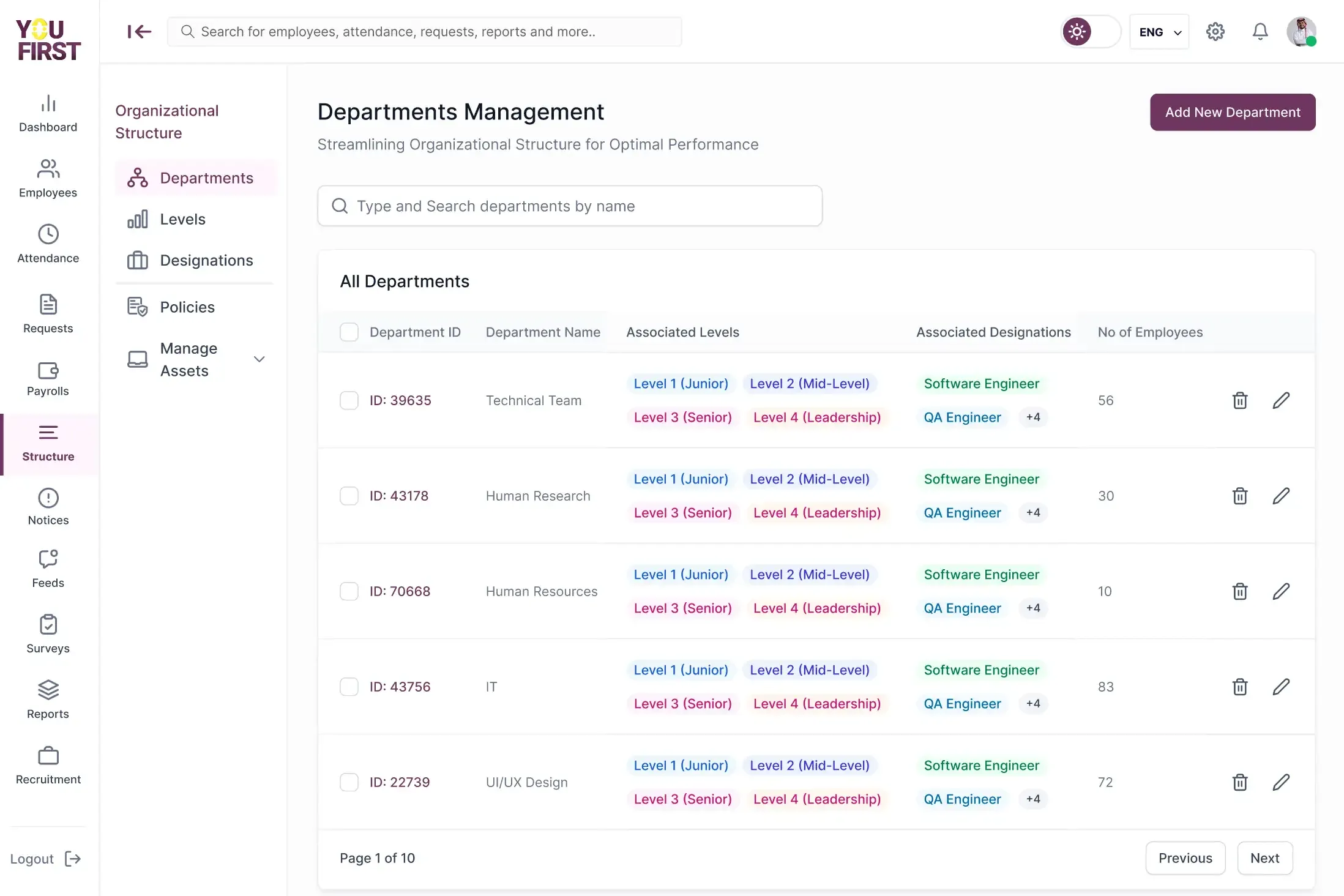 HRM Platform preview 7